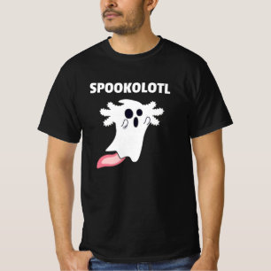 Camiseta Axolotl Assusta Animais Cutrados Para O Halloween