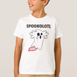 Camiseta Axolotl Assusta Animais Cutrados Para O Halloween