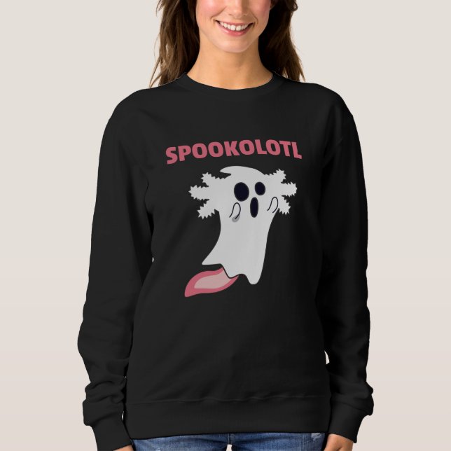 Camiseta Axolotl Assusta Animais Cutrados Para O Halloween (Frente)