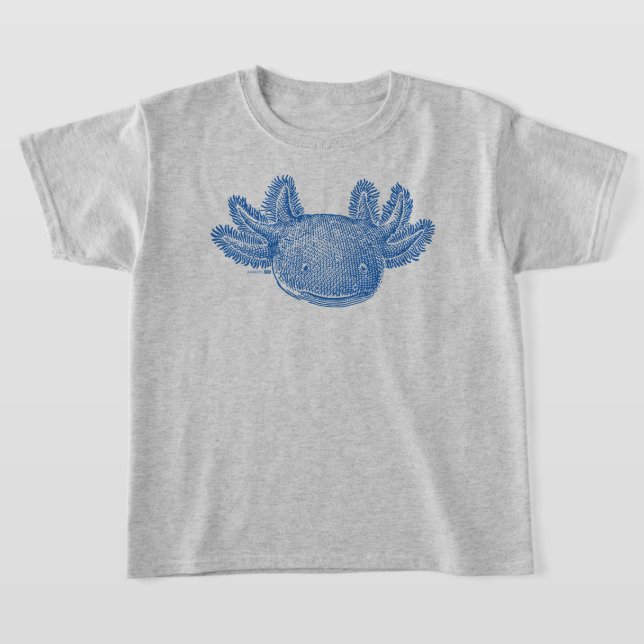 Camiseta Axolotl - AZUL (Postura )