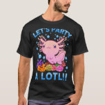 Camiseta Axolotl Birthday Kids Men Mulheres Cute Axolotl<br><div class="desc">Axolotl Birthday Kids Men Mulheres Cute Axolotl</div>