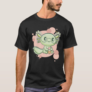 Camiseta Axolotl Boba Cute Anime Kawaii Pastel Gótico B