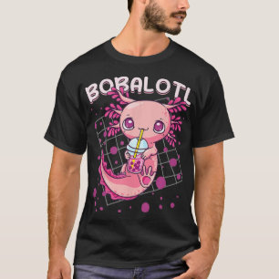 Camiseta Axolotl Boba Tea Bubble Tea Kawaii Anime Japonês