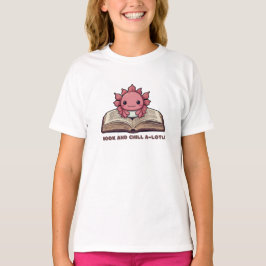 Camiseta Axolotl Booklover - Animal engraçado