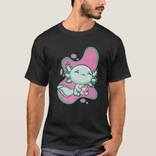 Camiseta Axolotl Cinto Com Leite De Morango E Chá-De-Bolha