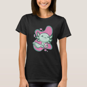 Camiseta Axolotl Cinto Com Leite De Morango E Chá-De-Bolha
