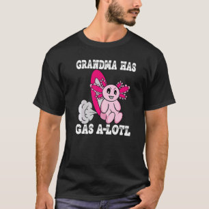 Camiseta Axolotl com vovó a gás tem vovó alimentada a gás