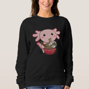 Camiseta Axolotl Comida Ramen Japonês Comida Kawaii Animai