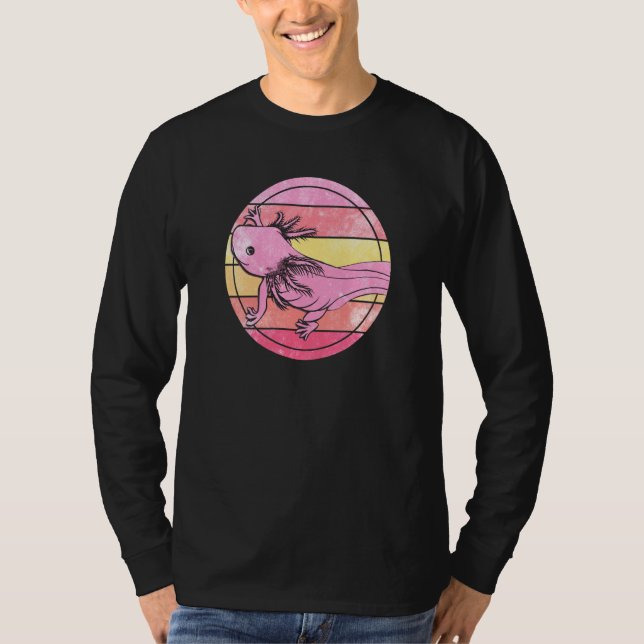Camiseta Axolotl Cute Amphibian Animal Colorful  11 (Frente)