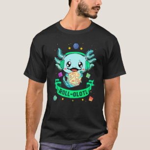Camiseta Axolotl Dice Para Dragões D20 Rpg Gamer Fantasy Ga