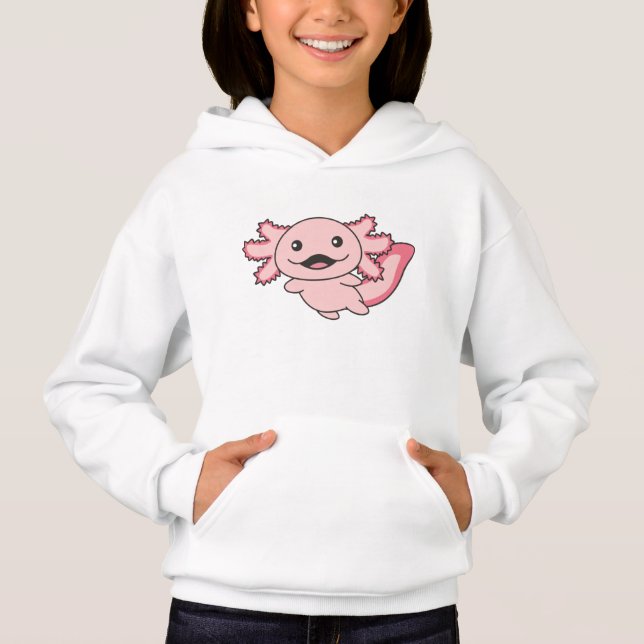 Camiseta Axolotl Diferentes Tipos De Animais Em Cuta Axolot (Frente)