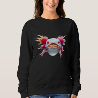 Camiseta Axolotl Drinking Coffee Funny Cute