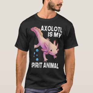 Camiseta Axolotl É O Meu Espírito Meninas De Animais Filhas