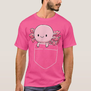 Camiseta Axolotl em Pocket Kawaii - presentes de animais de