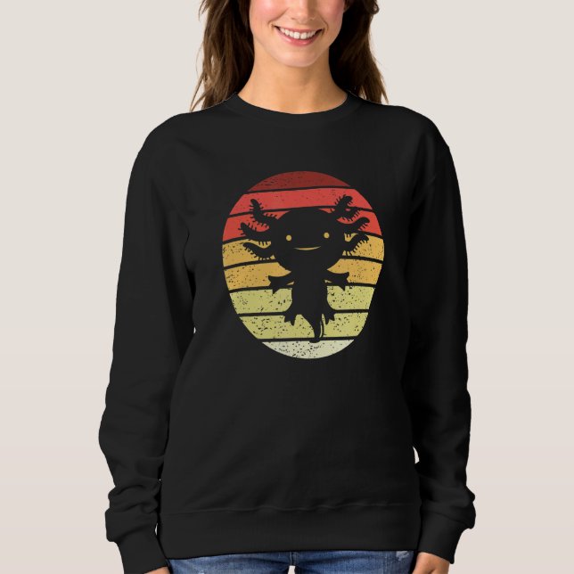 Camiseta Axolotl Estilo Retro Vintage (Frente)