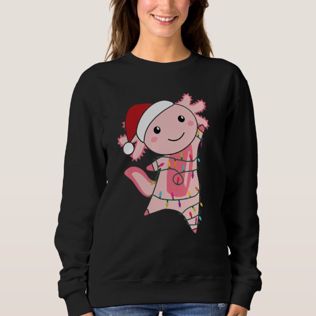 Camiseta Axolotl Fada de Natal Leve Axolotl (Frente)
