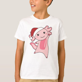 Camiseta Axolotl Felry Natal Animais de inverno Axolots