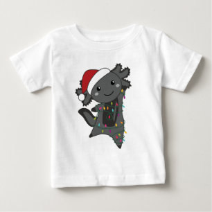 Camiseta Axolotl Felry Natal Animais de inverno Axolots