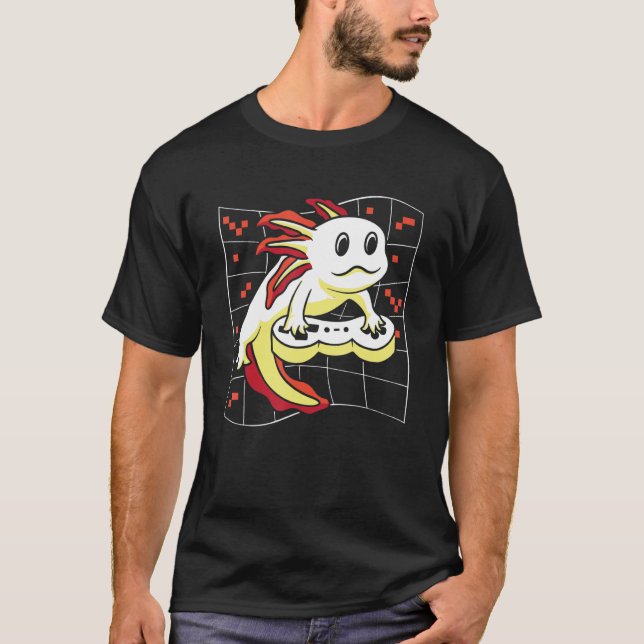 Camiseta Axolotl Fish  Mexican Salamander Walking Fish Gami (Frente)