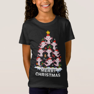Camiseta Axolotl Flecha de Natal Flecha Lâmpada Axolotl Fle