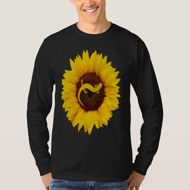 Camiseta Axolotl  For Women Men Salamander Pet Sunflower (Frente)