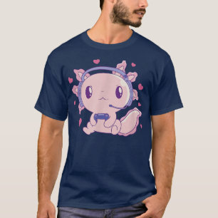 Camiseta Axolotl Gamer Jogos Engraçados Engraçados Axolotls
