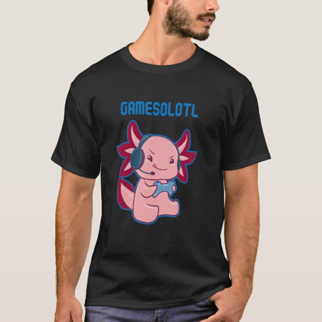 Camiseta Axolotl Gamesolotl (Frente)
