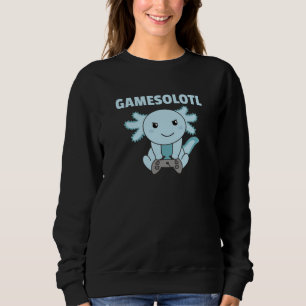 Camiseta Axolotl Gamesolotl Cute Animais Para Gamers