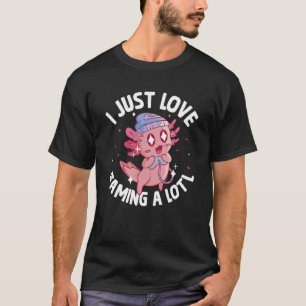 Camiseta Axolotl Gaming  Campeão de Jogos Axolotl Peixe And