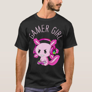 Camiseta Axolotl Girl Clothing Engraçado Gamesolotl Para Me