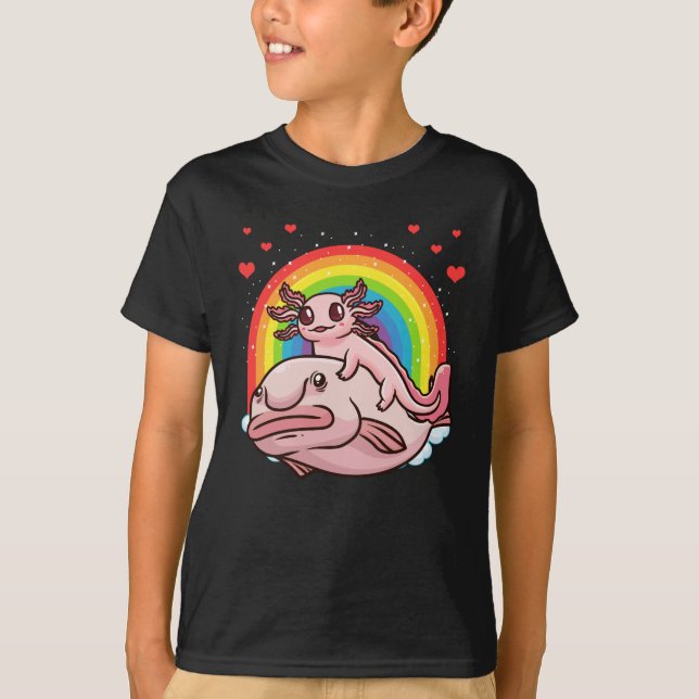Camiseta Axolotl Kawaii Blobfish (Frente)