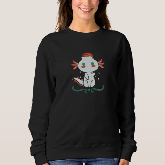 Camiseta Axolotl Kawaii Christmas (Frente)