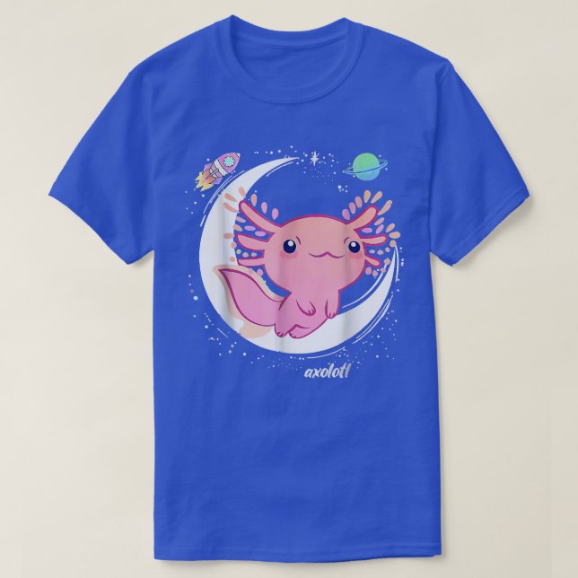 Camiseta Axolotl Kawaii Shirt Gótico Clothing Japão (Frente do Design)