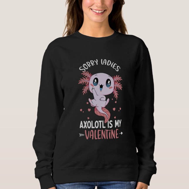Camiseta Axolotl Ladies  Valentine's Day Cute Axolotl Boy (Frente)