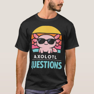 Camiseta Axolotl Legal Com Óculos de Sol Perguntando