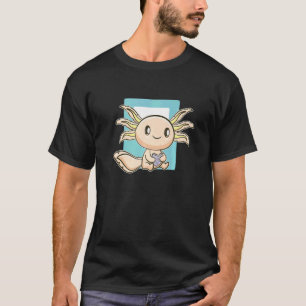 Camiseta Axolotl Leia O Livro Ambystoma Mexicanum Cute Cami