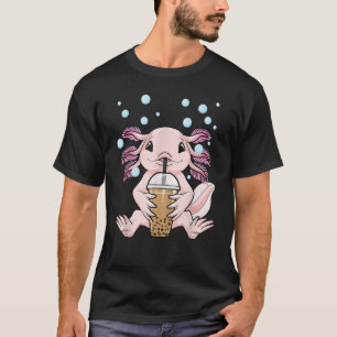 Camiseta Axolotl milk Tea Axolotl Bebendo Boba Tea Pet Axo