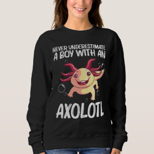 Camiseta Axolotl Para Crianças Salamandras Aquáticas