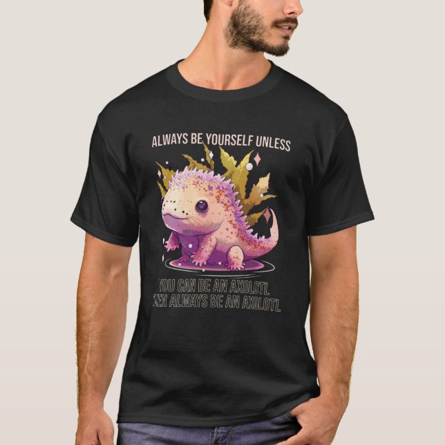 Camiseta Axolotl Proprietário Salamander Anfíbio Mexicano C (Frente)
