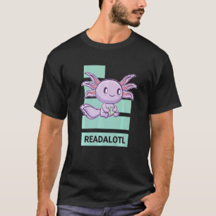 Camiseta Axolotl Read Book Ambystoma Mexicanum Passeio Mexi