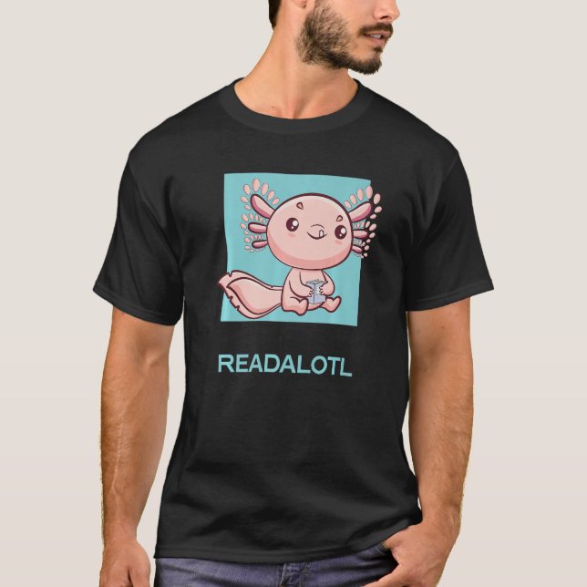 Camiseta Axolotl Readalotl Ambystoma Mexicanum (Frente)