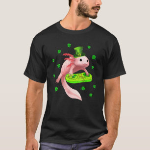 Camiseta Axolotl Saint Patricks Day White Axolotl Lizard G