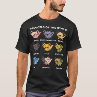 Camiseta Axolotl Shirt Axolotl De Crianças Do Mundo