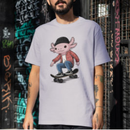 Camiseta Axolotl Skateboarder Ripper Skater