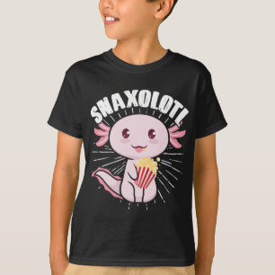 Camiseta Axolotl Snack Monster Snaxolotl Kawaii