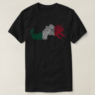 Camiseta Axolotl - VERMELHO, BRANCO & VERDE - Band