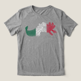 Camiseta Axolotl - VERMELHO, BRANCO & VERDE - Band