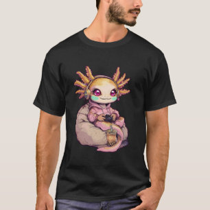 Camiseta Axolotl Videos games Kawaii Girl Axolotl