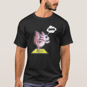 Camiseta Axolotl Yoga Possui ginástica esportiva Ohm pulsaç