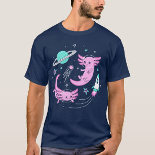 Camiseta Axolotls espaciais